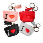 Portable 32g Pink Laser Logo Mini Purse Keychain With Trendy Charm Tassels